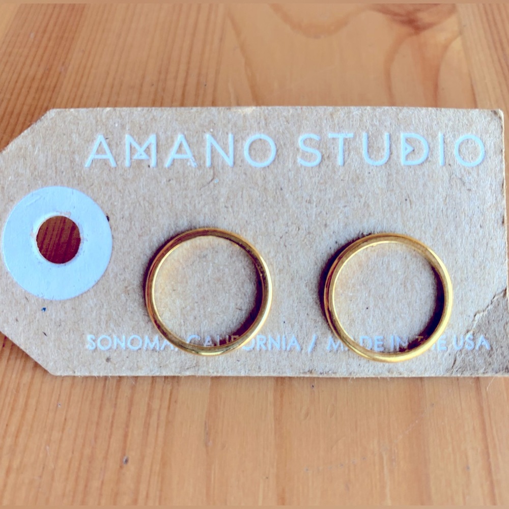 Amano Studio - Modern Circle Stud Earrings